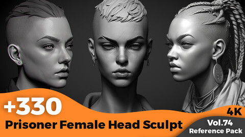 +330 Prisoner Female Head Sculpt Reference(4k)