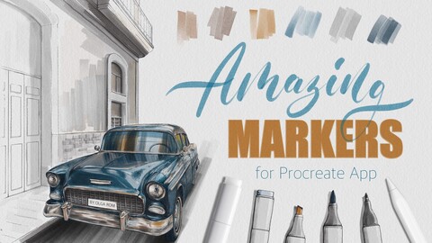 Amazing Markers for Procreate app