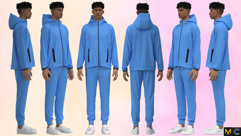 Sportswear Tech Fleece, marvelous designer, clo3d