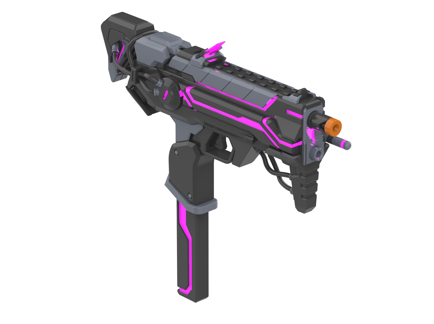 ArtStation - Sombra Cannon Augmented Skin - Overwatch - Printable 3d ...