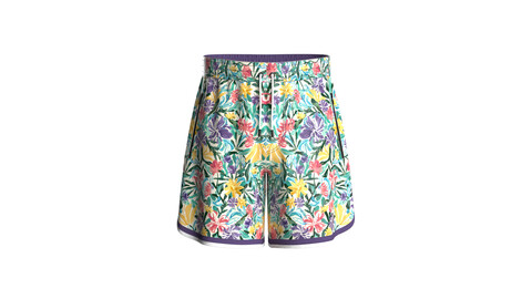 Mens multi colored Print Swim Shorts