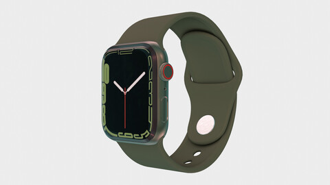 Apple Watch 7 - Green Aluminium Case with Sport Band