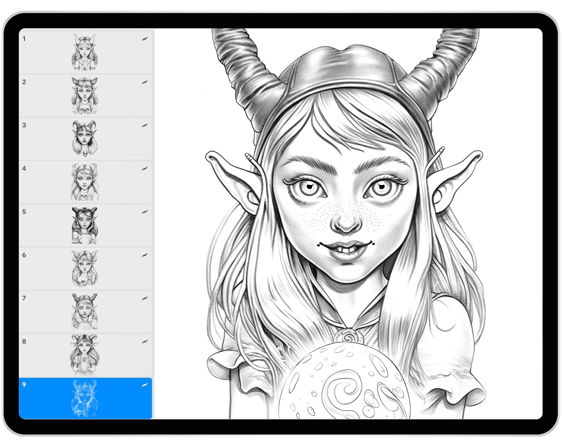 ArtStation - 9 Evil Elves Procreate Brushes | Evil Elves Photoshop ...