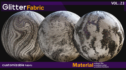 procedural Glitter Material -SBSAR -custom material -VOL 23