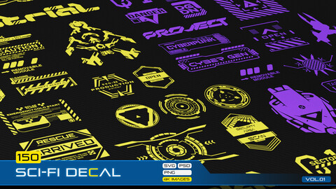 150 SCI-FI DECAL_VOL.01