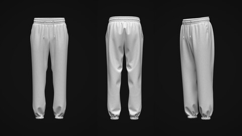 Men's Regular Fit Jogger 3d Model