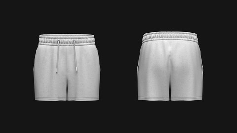 Men's classic Shorts 3d Model