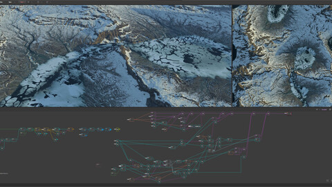 Melting snow and ice on Rivers and Lakes Learning Project for Gaea 1.3.2.7