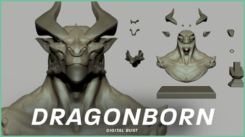 Dragonborn Bust Sculpt