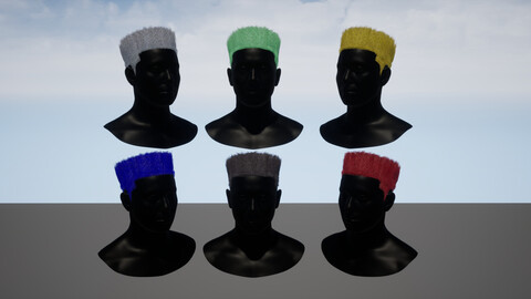 Real-time Flat top hairstyle