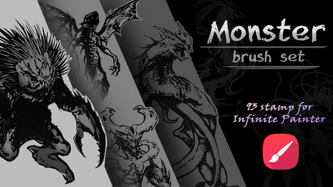 Monster Brush Set for Infinite Painter