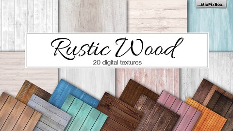 Rustic Wood Digital Papers