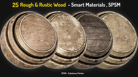 25 Wood Rough & Rustic Smart Materials - Vol 2