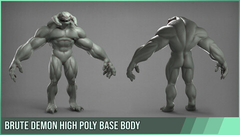 Demon brute base mesh body