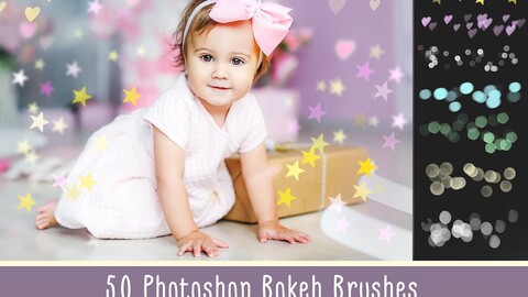 50 Bokeh Photoshop Brushes