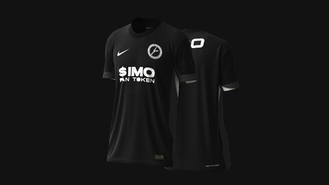 NIKE - TURKEY 2024/26 AWAY SHIRT MOCKUP for CLO3D and Marvelous Designer