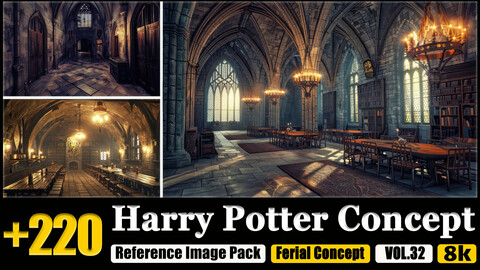 220 Harry Potter Concept Reference Image Pack v.32 |8K|