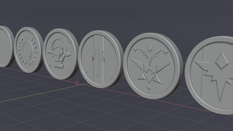 Foxhole 3D Printable Challenge Coins (Fan Art) STL Files