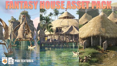 Fantasy House 3D Asset Pack