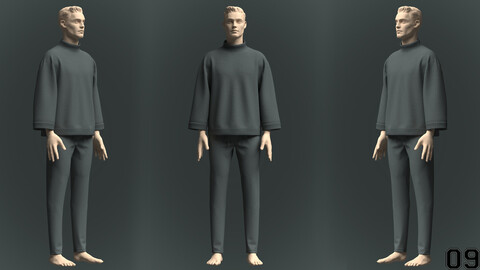 Mens Outfit Model