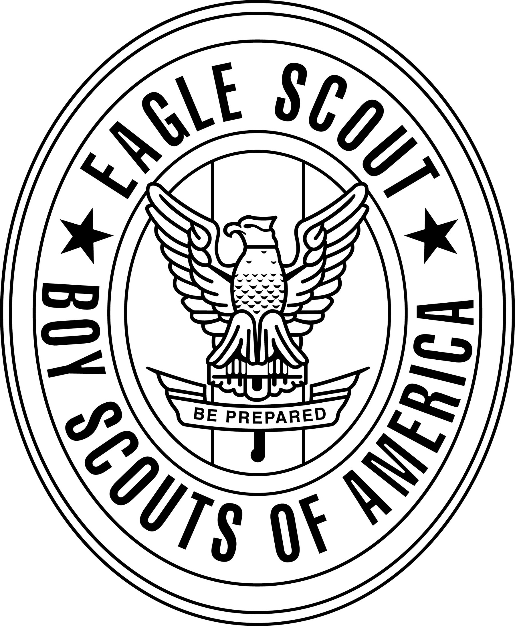 ArtStation - Boy Scout svg Logo of USA svg vector black white outline ...