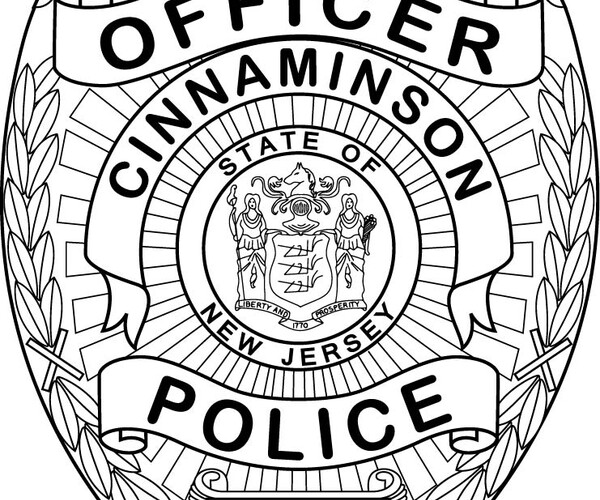 ArtStation - Cinnaminson Police Officer NJ Vector File Badge, SVG ...