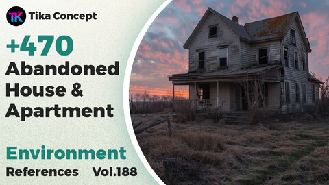 +470 Abandoned House & Apartment Environment Concept (4k) | Vol_188