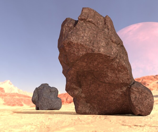 ArtStation - Low Poly Boulders (HQ Textures) | Game Assets