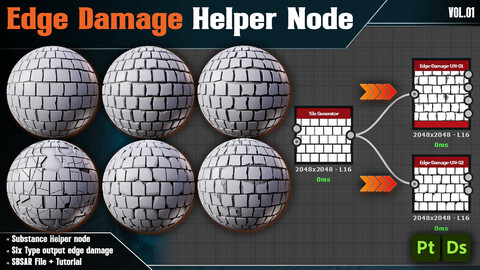 Edge Damage / Substance Helper Node - Vol.01