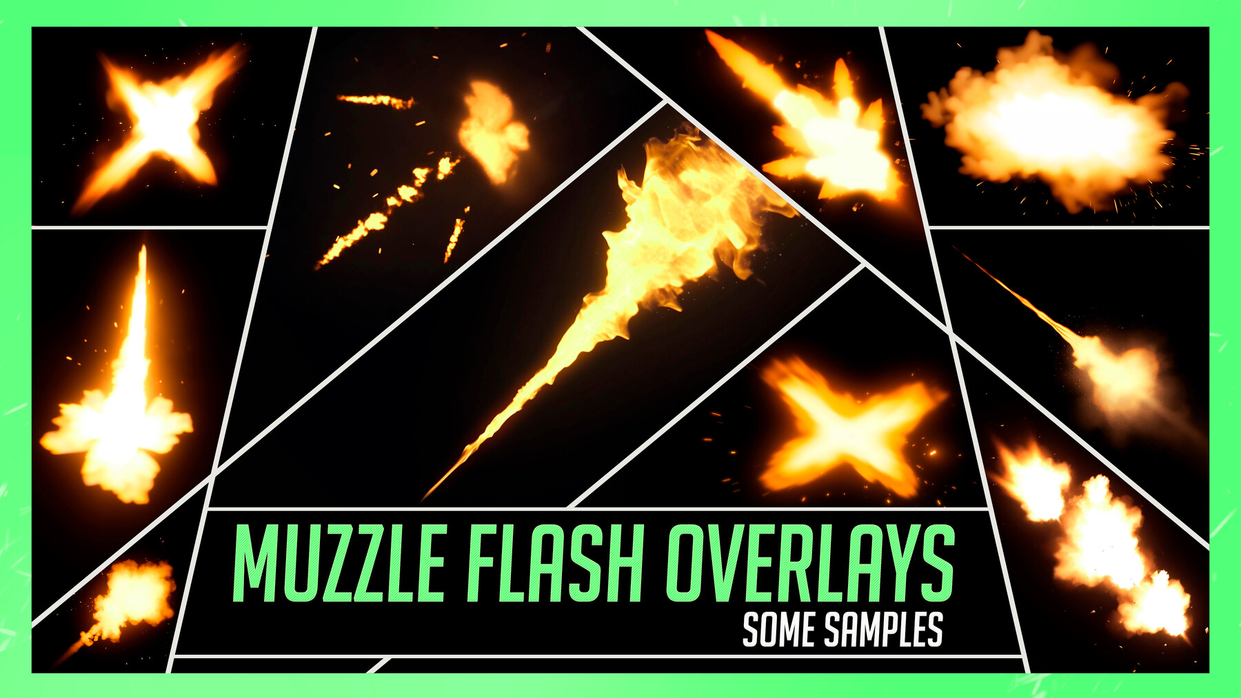 ArtStation - PHOTOBASH 95+ Muzzle Flash Overlay Effects Resource Pack ...