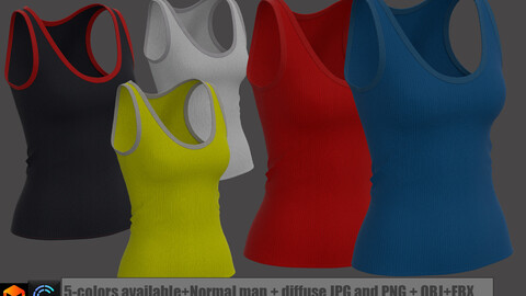 tank top women's clothing  Marvelous Designer