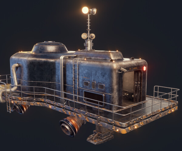 ArtStation - Lethal Company Scavenger Spaceship | Game Assets