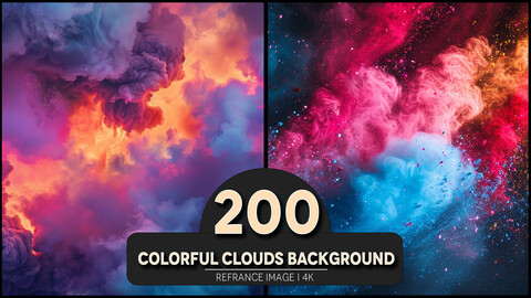 Colorful Clouds Background 4K Reference/Concept Images