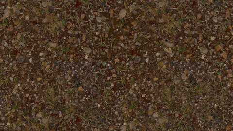 Gravel Seamless Texture 2k (2048*2048) | EXR 5 | JPG 5 File Formats All Texture Apply After Object Look Like A 3D. (1K preview image)