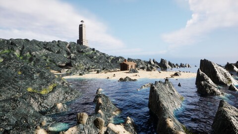 UDK the lighthouse rock