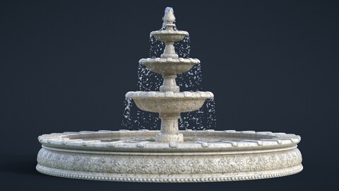 Fountain | 3D Model | High-Poly | PBR