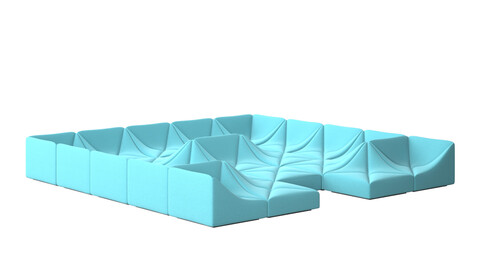 Dune Sofa 3d model for architect visualisation