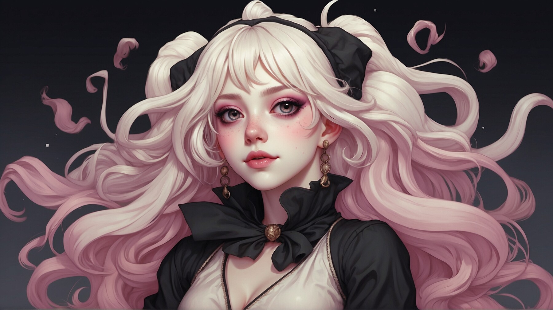 ArtStation - Candy-colored Curls: Enchanting Portrait of a Girl | Artworks