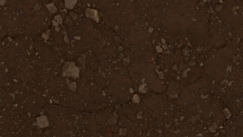 Gravel Seamless Texture 2k (2048*2048) | EXR 5 | JPG 5 File Formats All Texture Apply After Object Look Like A 3D. (1K preview image)