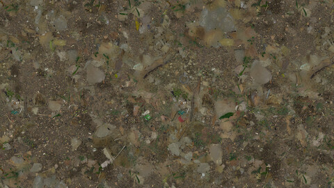 Gravel Seamless Texture 2k (2048*2048) | EXR 5 | JPG 5 File Formats All Texture Apply After Object Look Like A 3D. (1K preview image)