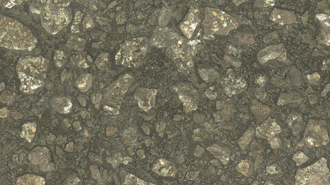 Gravel Seamless Texture 2k (2048*2048) | EXR 5 | JPG 5 File Formats All Texture Apply After Object Look Like A 3D. (1K preview image)