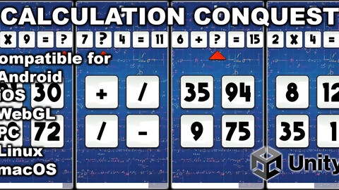 Calculation Conquest - solve arithmetic and algebraic math equations - mathematics game