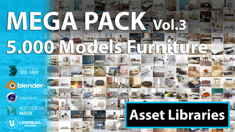 5.000+ Models furniture | Asset Libraries | Vol 3/3