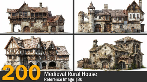 Medieval Rural House | Reference Images | 8K