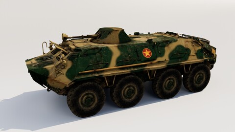 BTR-80 Camouflage - 3D Model