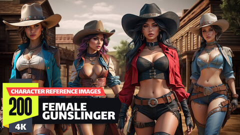 Female Gunslinger VOL.01 | Reference Images