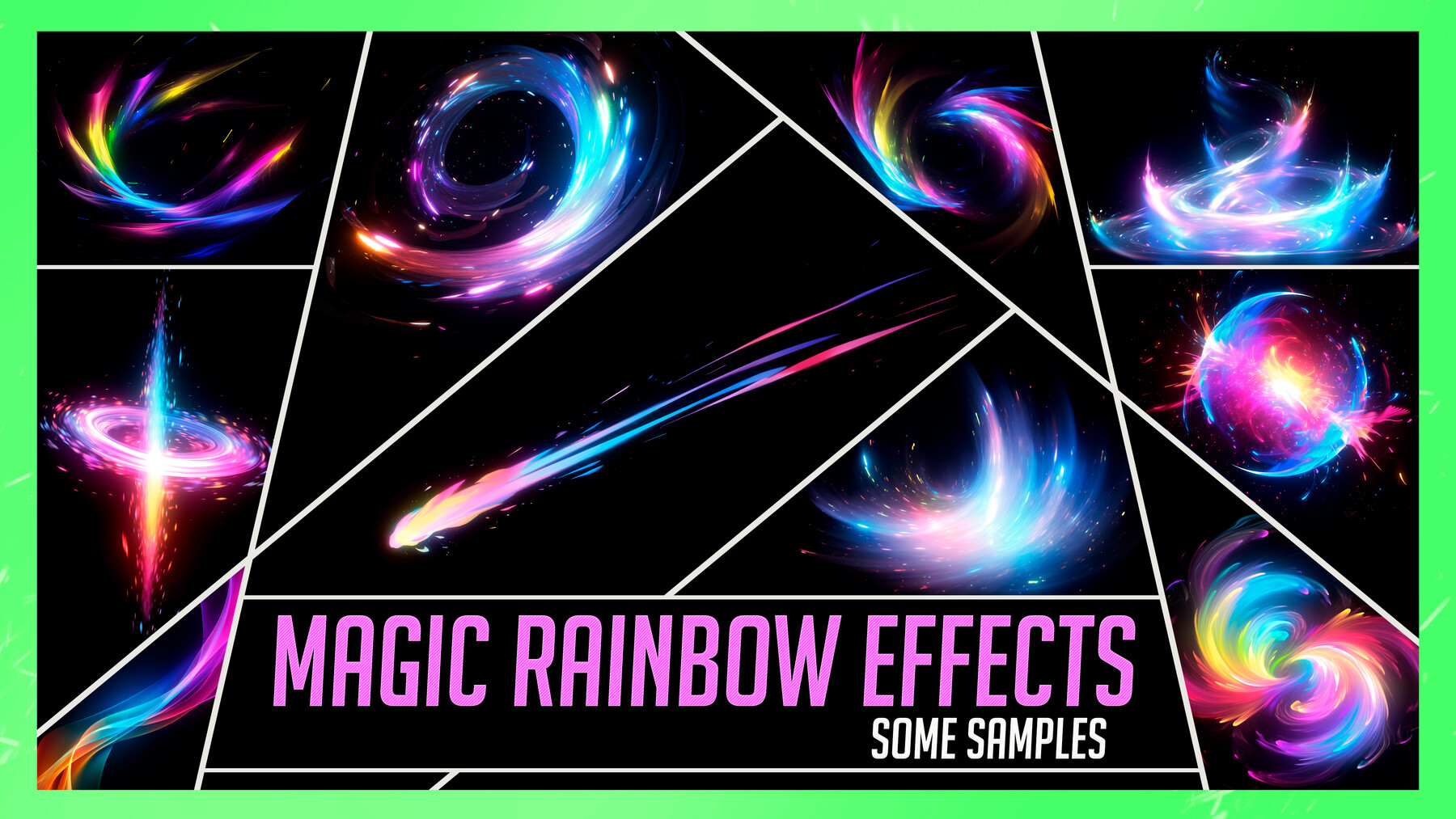 ArtStation - PHOTOBASH 140+ Magic Rainbow spell Overlay Effects ...