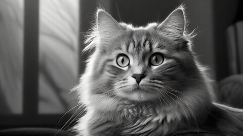 Cat in Monochrome