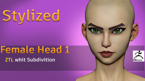 Stylized Female Head1