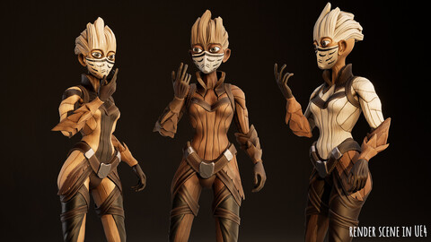 Stylized Female Forest Spirit